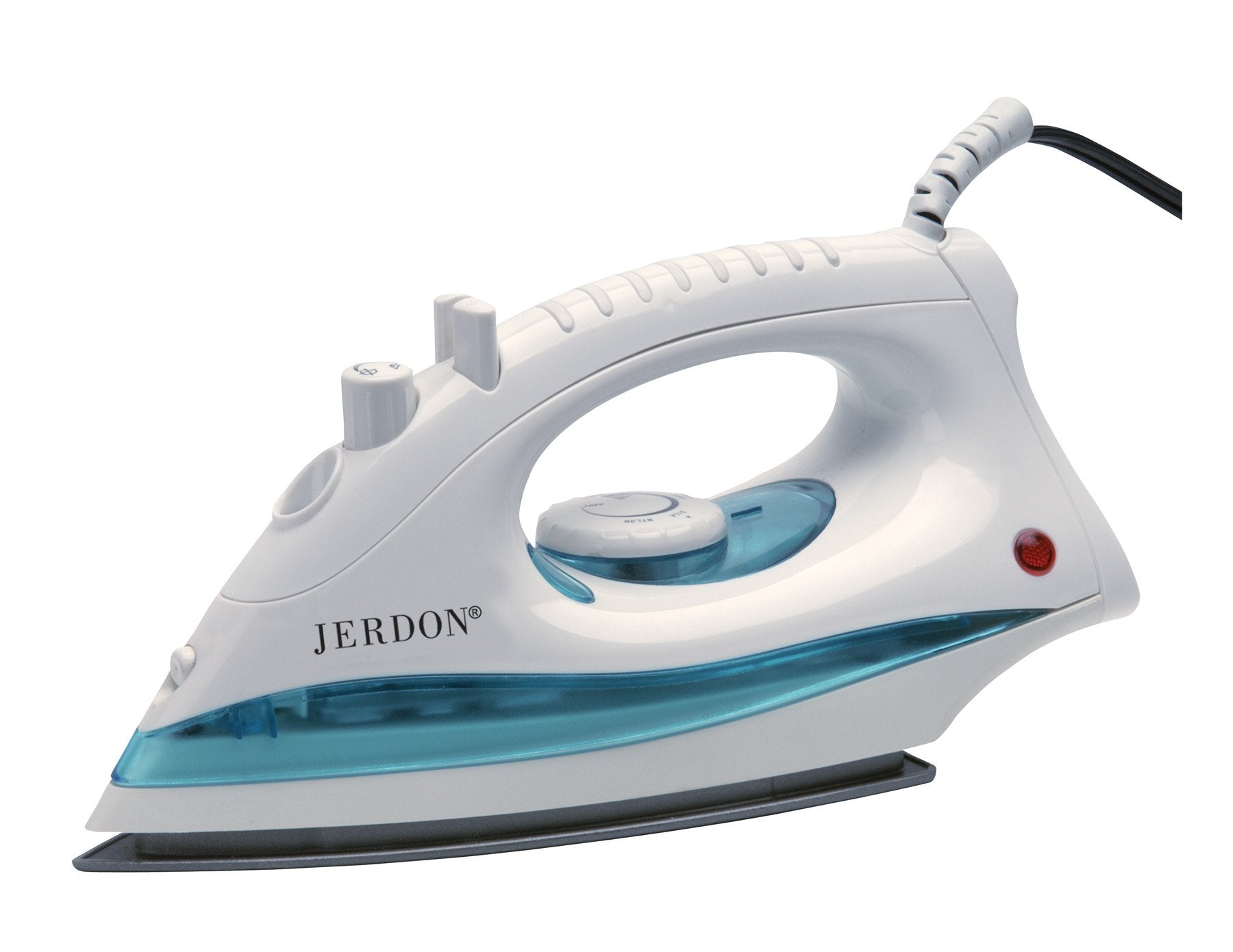 Jerdon 3570947 Midsize Dual Auto Off Hotel Iron with Retractable Cord, Black