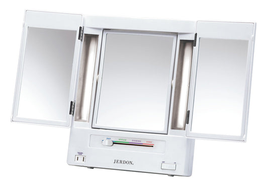 Light Up Your Beauty Routine with a Trifold Makeup Mirror