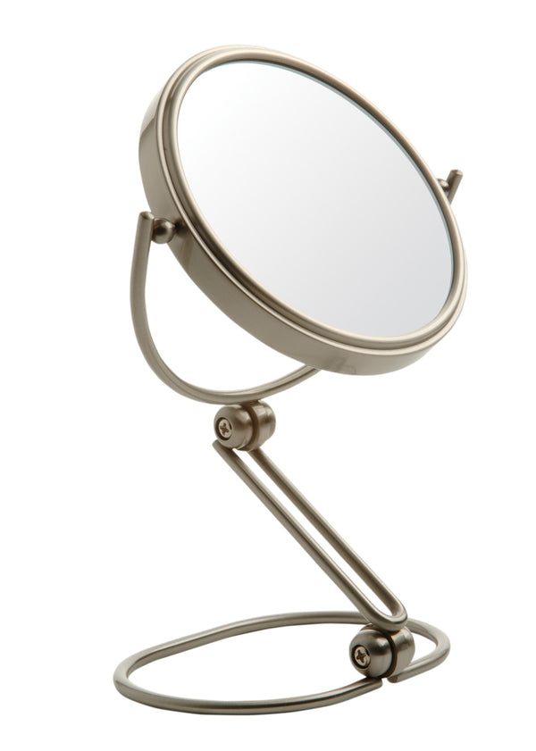 MC450N 10X Folding Travel Mirror, Nickel Finish